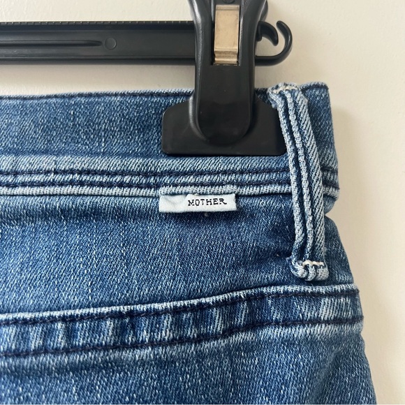 Mother The Weekender Fray Flare Jeans - Graffiti Girl Distressed Wash - Size 27 - Picture 8 of 14